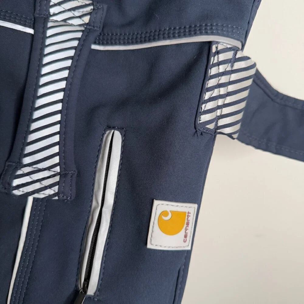 Carhartt Dog‎ Vest Navy Blue Reflective Safety Work Pet Coat